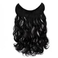 thumbnail image 1 of Extensions de Cheveux Synthétiques en Forme de V Longues Boucles Ondulées à Clipser, 1 of 8