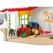 schleich Farm World - مجموعة ألعاب فندقية مكونة من 54 قطعة لحيوانات الأطفال مع حيوانات أليفة وحارس وإكسسوارات - مجموعة ألعاب حيوانات تعليمية للأطفال بعمر 3+ عامًا