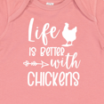 thumbnail image 4 of Inktastic Life is Better with Chickens Boys or Girls Baby Bodysuit, 4 of 5