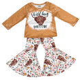 thumbnail image 3 of Dash of Glitter Girls Wild Hair Don’t Care Long Sleeve Pant Set, Sizes 2T-10, 3 of 4