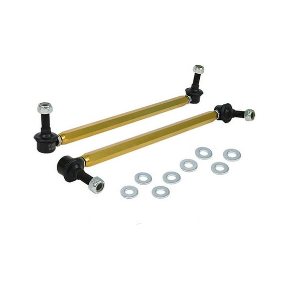 Whiteline KLC201 Front Swaybar Link Kit; Fits Hyundai Genesis Coupe 10-16 Fits select: 2012-2015 CHEVROLET CAMARO LT, 2011-2016 HYUNDAI GENESIS 3.8L
