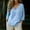 Blue-a, variant on Tsesme Linen Capris Sleeve Tops for Women V-Neck Pullover T Casual T-Shirt Relaxed Fits Breathable Summer Tops ,Green,4XL