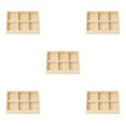 thumbnail image 2 of Thinsony Jewelry Display Tray Case Beads Holder Ladies Bangles Gemstone Stackable 6 grids 7.87x5.91x1.38 Inch 5Set, 2 of 6
