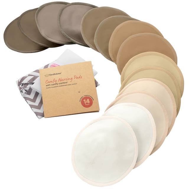 Pañales de Lactancia KeaBabies 14 Pañales Orgánicos de Bambú Lavables Talla M 10 cm