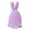 Purple, variant on Dserhfy Resin Flocked Easter Bunny Egg Figurine Spring Party Tiered Tray Centerpiece for Tabletop Entryway Home Decor