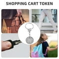 thumbnail image 3 of KAKOWELY Shopping Trolley Token Keyring Shopping Trolley Token Key Ring Trolley Token Coin Keyring Hanging Metal Token Keychain Pendant,2.95X"X0.91"X0.08", 3 of 4
