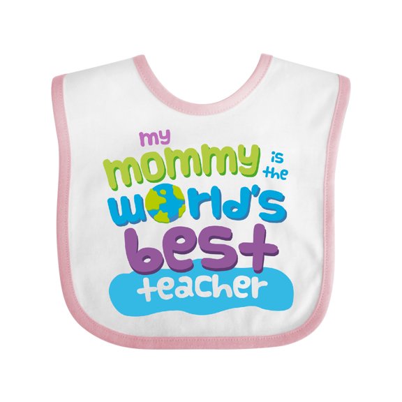 Inktastic Teacher Mommy for Son Boys or Girls Baby Bib
