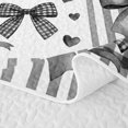 thumbnail image 5 of Erosebridal Kawaii Black Bow Quilt Full for Boys Girls, Princess Cartoon Full Bedspread Sets, 3 Pieces, 5 of 7