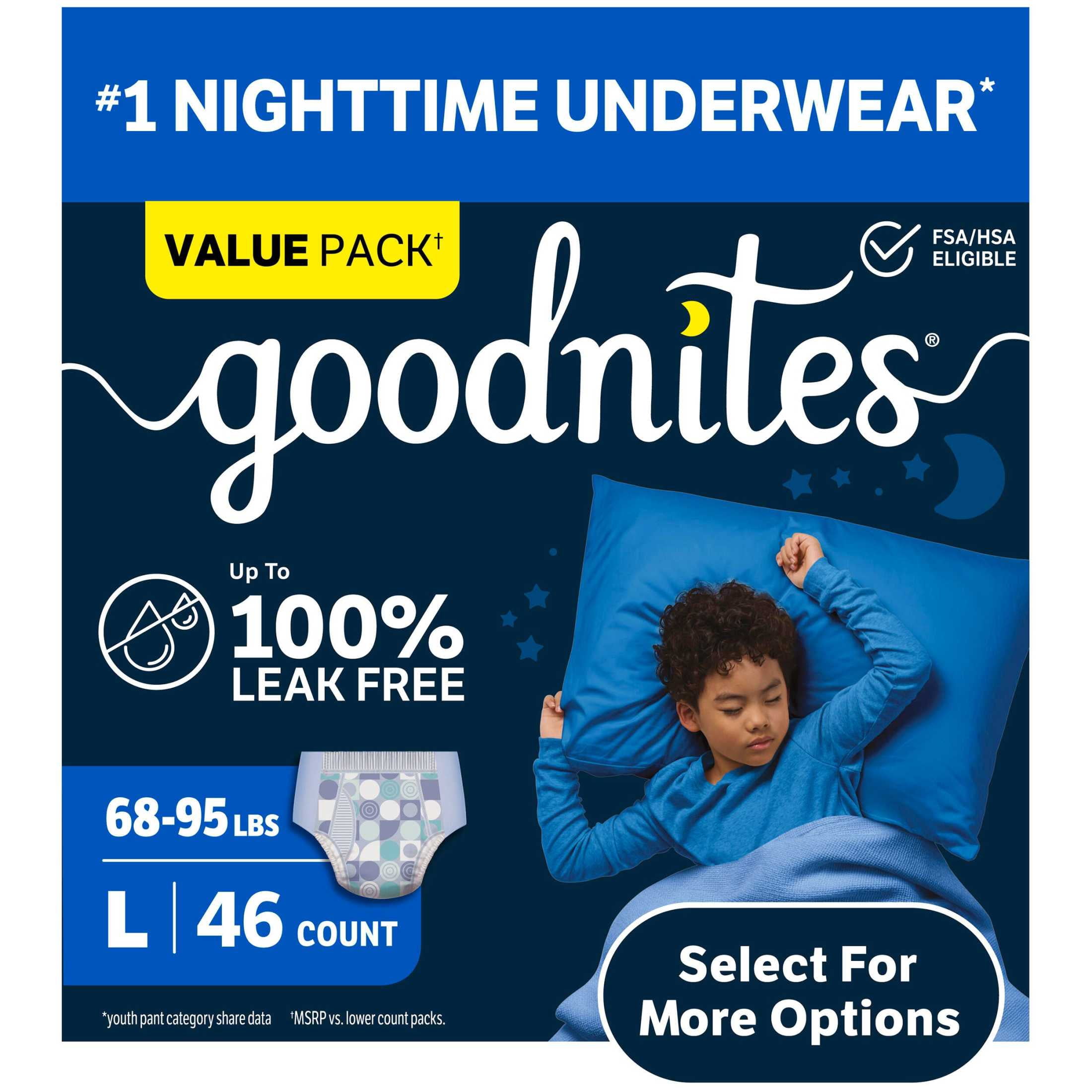 Goodnites Overnight Underwear for Girls, XL, 28 Ct (Select for