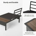 thumbnail image 6 of LAUSAINT HOME 8 Pieces Patio Furniture Set, Outdoor Metal Frame Patio Conversation Sets with Gray Cushions, 6 of 11