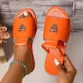 thumbnail image 6 of Fesfesfes Women's Rhinestone Fish Mouth Open Toe Lazy Slip-On Slippers Thick-Soled Comfortable Casual Spring Summer Fashionable Versatile Slip-On Shoes(Red#4,US 6), 6 of 9