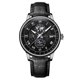 thumbnail image 1 of New Hot Selling Three-Eye Calendar Starry Sky Moon Men's Watch, Leather Strap, Black Dial, Silver Hands, Black Case, Black Strap, 1 of 5