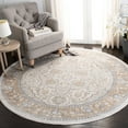 thumbnail image 2 of SAFAVIEH Isabella Patrick Oriental Area Rug, Cream/Beige, 4' x 4' Round, 2 of 7