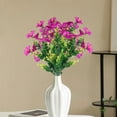 thumbnail image 6 of yulier 2 Pcs Artificial Flowers Faux Flower Bouquet Fake Plants Spring Summer Outdoor Indoor Garden Home Decorations Silk Flowers for Porch Patio Balcony Vase Decor, 6 of 7