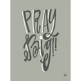 thumbnail image 2 of Barrett, Erin 25x32 Gold Ornate Wood Framed with Double Matting Museum Art Print Titled - Pray Big, 2 of 4
