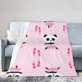 thumbnail image 1 of ORUYROP Panda Blanket | Wool Blanket | Soft, Plush, Warm Leisure Blanket, 1 of 7