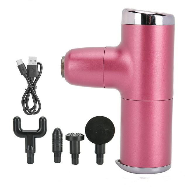 Mini pistola de masaje rosa para acondicionamiento físico y recuperación de fatiga Alivio portátil del dolor muscular