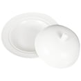 thumbnail image 2 of 1Pc Western Food Dish Ceramic Steak Dish Ceramic Tableware Snack Plate with Lid, 2 of 8