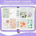 thumbnail image 2 of Artrylin Sticker Organizer Binder Sticker Storage Display Book Reusable Sticker Book Collecting Album Sticker Keeper Holder Organizer with 80 Pockets and Zipper Closure, Sticker Not Included (Purple), 2 of 6