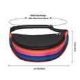 thumbnail image 3 of Colorful Mexican Blanket Stripes Fanny Pack Casual Hands-Free Wallets Waist Pack Phone Bag Carrying All Phones, 3 of 7