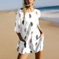 thumbnail image 1 of WILLBEST Fall Clothes Women Women Gradient Print Short Sleeve Jumpsuit Short Loose Backless Jumpsuits Rompers Flat Front Pant, 1 of 6