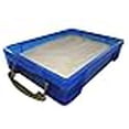 thumbnail image 3 of PlayTherapySupply Small 4 Liter Portable Sand Tray with Lid, Blue, 3 of 3