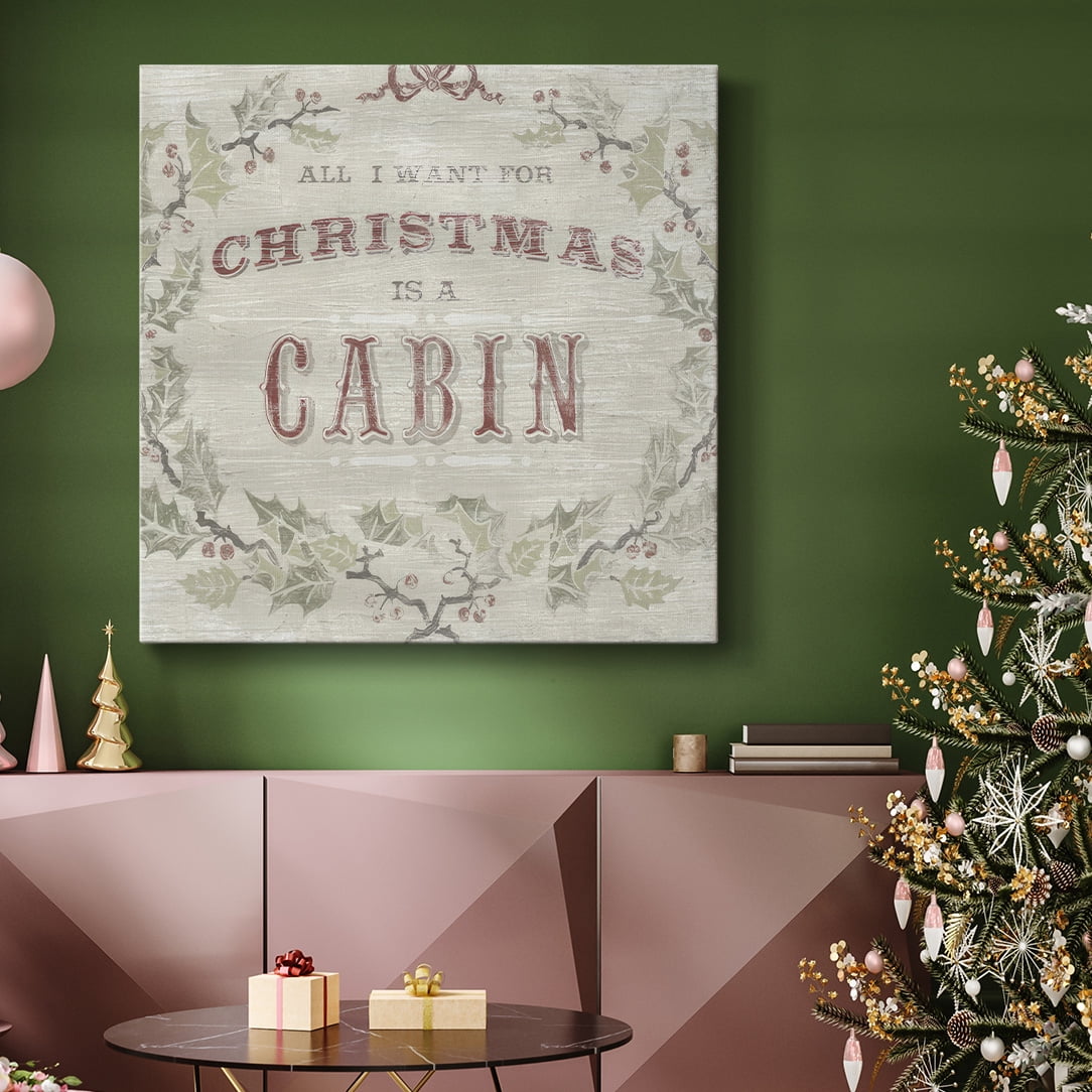 Cabin Christmas IV- Gallery Wrapped Canvas
