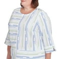 thumbnail image 4 of Alfred Dunner Womens Plus-Size Spliced Textured Jacquard Top, 4 of 4