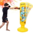 thumbnail image 1 of Xihbxyly Saco de Boxeo Inflable, Pvc Grueso, Base Giratoria para Estabilidad, Alivio Del Estrés y Práctica de Coordinación, para Uso En Interiores y Exteriores, 125 Cm de Alto, Incluye Bomba y Column, 1 of 7