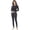 Heather Grey, variant on Woolcano Women’s 100% Merino Wool Base Layer Set Lightweight Thermal Underwear for Ski Winter Outdoor