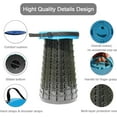 thumbnail image 4 of Upgraded XXL Collapsible Stool with Cushion,19.7"H-11.8"D Telescoping Folding Stool for Adults,More Sturdy Portable Camping Stools with Load Capacity 1000lbs for Outdoor,Garden,Fishing,Hiking, 4 of 13