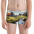 thumbnail image 5 of Yiaed Pasture Cow A Print Boys' Boxer Briefs Cotton Casual Stretch Comfort Boys Boxers - Kids Boxer Briefs Underwear for Boys (6-18)-Large, 5 of 5