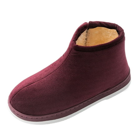 

Women Boots Autumn Winter Boots Women Snow Boots Autumn And Winter Fashion Solid Color Simple Flat Bottom Comfortable Warm Non Slip Thick Heel