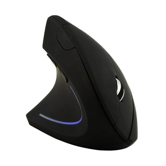 Ratón óptico ergonómico Hugo inalámbrico Vertical 5 botones 4 DPI ajustables Negro zurdo