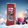 thumbnail image 1 of Christmas Telephone Box Luminous Lantern Christmas Snowing Lantern For Christmas Table Living Room Study Decoration, 1 of 6