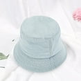 thumbnail image 2 of Hats Unisex Bucket Washed Jean Denim Bucket Cap Adjustable Sun For Women Travel Summer Outdoor Fisherman Cap Hat, 2 of 7