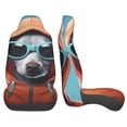 thumbnail image 3 of Sikiie Cool Dog In Hoodie Car Seat Protector 2 Pack Car Seat Cushion Mat, Car Seat Covers for SUV, Truck, Van, 3 of 7