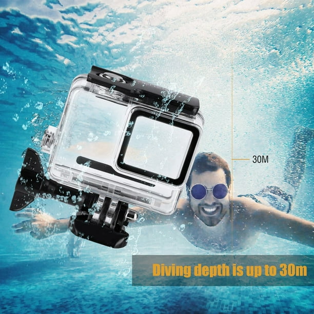 Ccdes Diving Waterproof Case For Gopro Hero 7 Silver Silver White Diving Waterproof Case For Gopro Hero7 Waterproof Case Walmart Com Walmart Com
