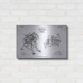 thumbnail image 3 of Luxe Metal Art 'Printing Press Blueprint Patent White' Metal Wall Art, 24"x16", 3 of 7