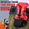 thumbnail image 7 of Heavy Duty Tool Belt Quick Clip Holder, Wear Resistant Adjustable Quick Release Power Tool Hanger, Multi Angle Waist Belt Drill Holster Clip for Construction Worker Daily Repair Power Tool Carry, 7 of 7