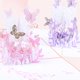 thumbnail image 2 of Matsuzay Tarjeta de felicitación del día de San Valentín Flying Flower Basket Bendición Pop Up Card Escultura de papel 3D Regalo creativo Kits de decoración para fiestas Violeta Matsuzay HA027145-02, 2 of 6