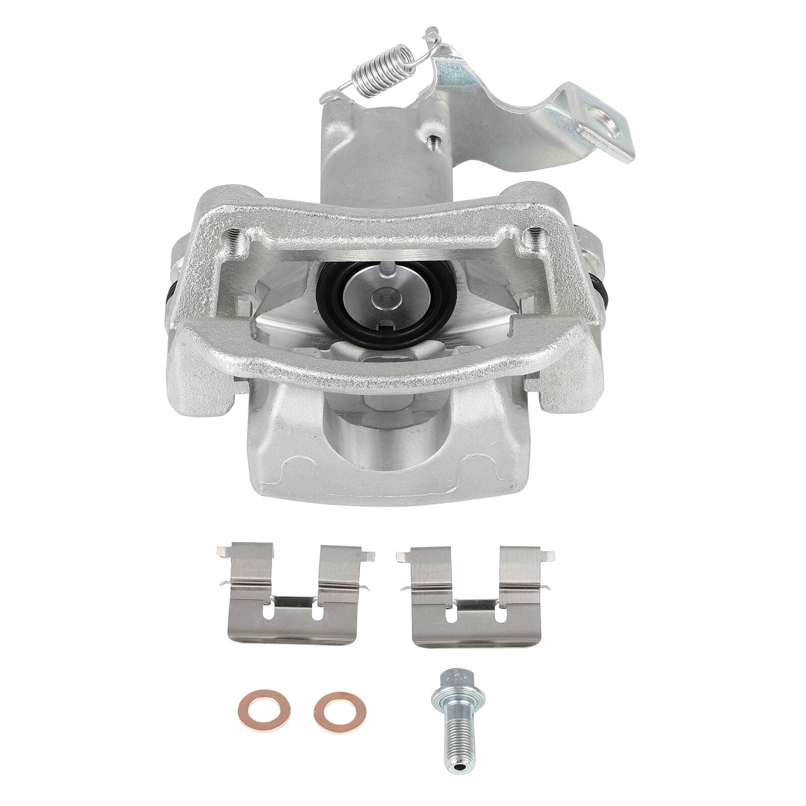 AutoShack Rear Left Brake Caliper For Toyota 4Runner (2010-2023) & Sequoia (2001-2007) - Silver, 1-Piston, 48mm