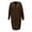 Coffee, variant on Women's Cardigan, New Long Lazy Style Solid Color Sweater for Women In Autumn and Winter Loose Versatile Long Sleeved Knitted Winter Coat for Women