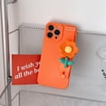 thumbnail image 4 of Compatible with iPhone 13 Pro Max Wrist Strap Case Kickstand Holder Hand Strap Flowers Lens Camera Protection Cute Fashion Soft TPU Shockproof Protective Cover for Girls and Women, 4 of 7
