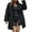 Black, variant on Lindreshi Winter Coats for Women Women Warm Faux Coat Furry Faux Jacket Long Sleeve Suit Collar Outerwear Overcoat