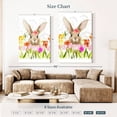 thumbnail image 4 of Elephant Stock April Flowers And Bunny I Wall Art - Vertical Canvas Wall Art - Kids Room Wall Decor - Holiday Canvas - White And Yellow Decor By Jennifer Paxton Parker - 34" x 51", 4 of 8