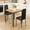 Brown, variant on Kitchen Table and Chairs Set for 2, Lofka Dining Table with Storage Rack for Storing Tissues and Cups, 300lbs, Gray