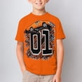 thumbnail image 5 of Boys Girls Dukes Orange Car Haz-zard T-Shirt Crewneck Short Sleeve Tee Shirt Tops for Kids Teens, 5 of 8