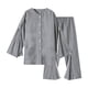 thumbnail image 1 of Ropa para pacientes postrados en cama, conjunto gris con cremallera para hombre, pantalones para pacientes con apertura total. M, 1 of 9
