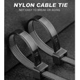 thumbnail image 2 of 100 Pack Long Cable Ties - 350mm X 8mm - Uv Resistant - 50kg Tensile Strength - Black, 2 of 5